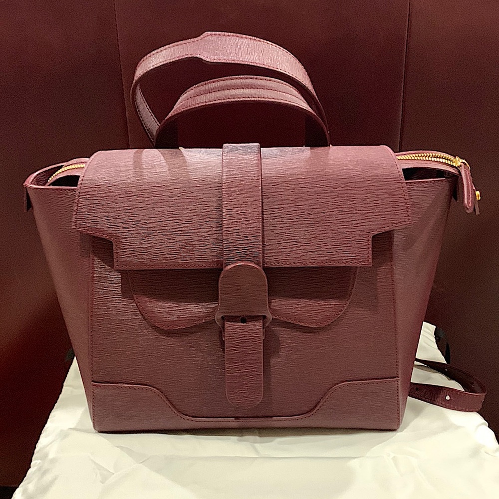 Senreve Maestra Backpack Purse - Midi Burgundy